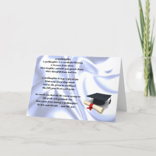 Tarjeta Poema de la ahijada graduada