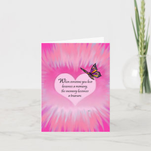 Tarjeta Poema de mariposa de Recuerdos tesoros
