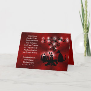 Tarjeta Poema de Navidad en alemán, Agrega tu texto