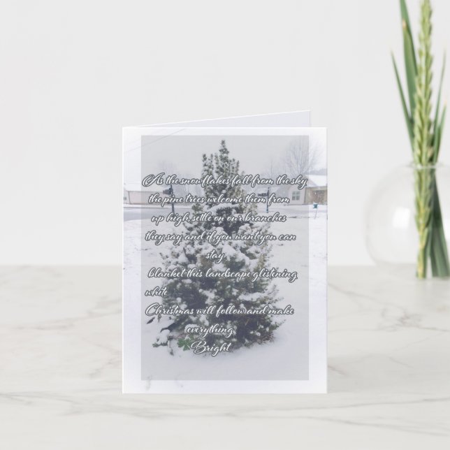 Tarjeta Poema de navidades (Anverso)