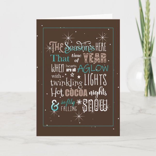 Tarjeta Poema de Navidades de temporada ID593 (Anverso)
