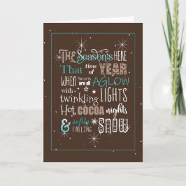 Tarjeta Poema de Navidades de temporada ID593