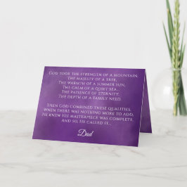 Tarjeta Poema del Día del Padre Feliz