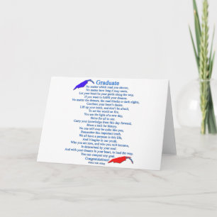 Tarjeta Poema para graduados