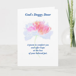 Tarjeta Poema: Recuerdos Especiales De Mascotas FL, Doblad