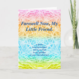 Tarjeta Poema: Simpatía por pérdida de mascota, POBY, salu