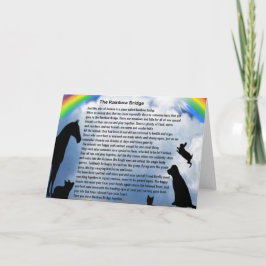 Tarjeta Poema sobre el puente arco iris