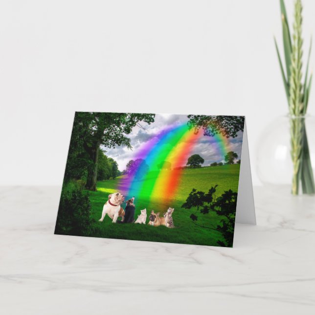 Tarjeta Poema sobre el puente arco iris (Anverso)