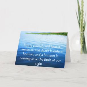 Tarjeta Poema Sobre La Muerte - Inspiradora Cita De Dolor