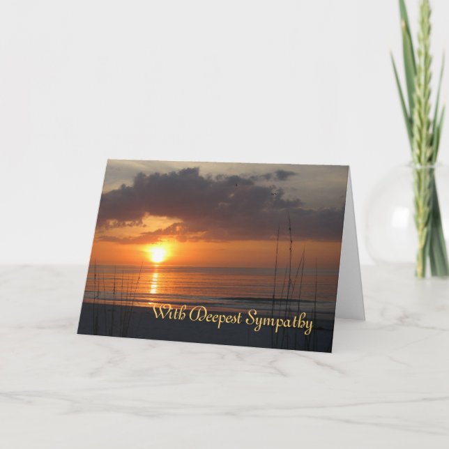Tarjeta Poema Sympathy Sunset Frye (Anverso)