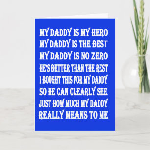 Tarjeta Poemas para papá en el día del padre