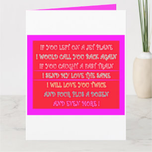 Tarjeta Poemas románticos, arte para tu ser querido