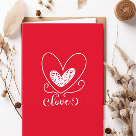 Tarjeta Poesía amorosa original Día de San Valentín de cor