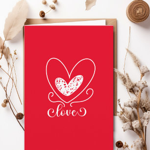 Tarjeta Poesía amorosa original Día de San Valentín de cor