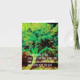 Tarjeta Poesía de roble en todas las ocasiones