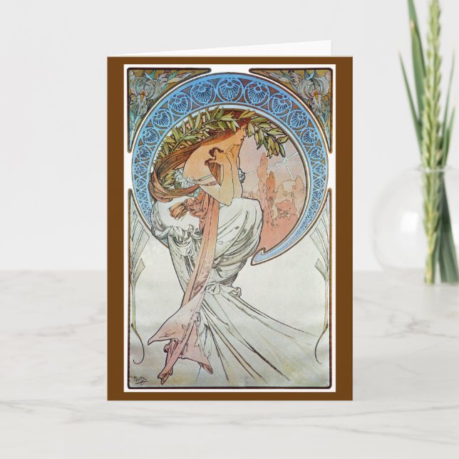 Tarjeta Poesía, Mucha (Anverso)