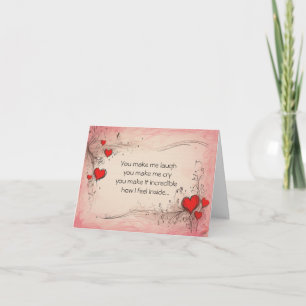 Tarjeta Poesía Romántica Encantadora Íntima Encantadora Am