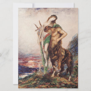 Tarjeta Poeta muerto llevado por un centaurio