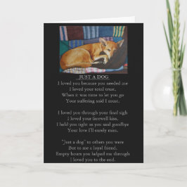 tarjeta poética original de simpatía por perros y 
