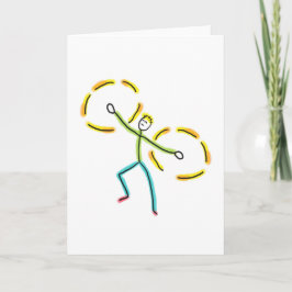 Tarjeta Poi Spinning Stickman