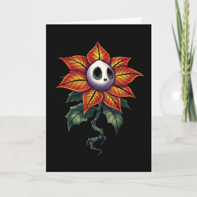 Tarjeta Poinsettia, Navidades fantasmales (Anverso)