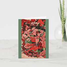 Tarjeta Poinsettias