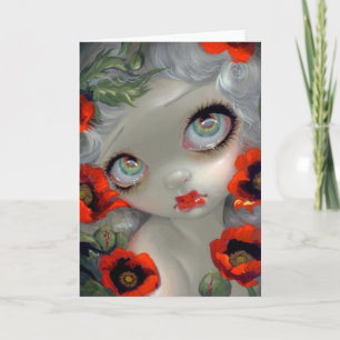 Tarjeta "Poisonous Beauties III Opium Poppy" Greeting Card