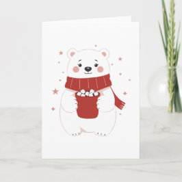 Tarjeta Polar Bear with Cocoa 