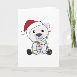 Tarjeta Polar: Navidades del oso polar niegan animales de 