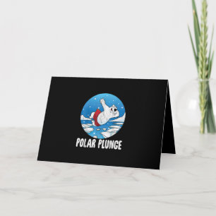 Tarjeta Polar Plunge Ice Jump Polar Bear Winter Swim