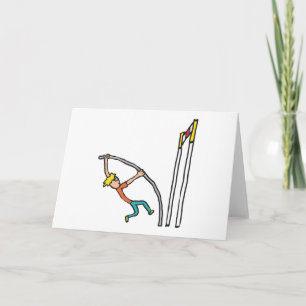 Tarjeta Pole Vaulting