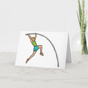 Tarjeta Pole Vaulting