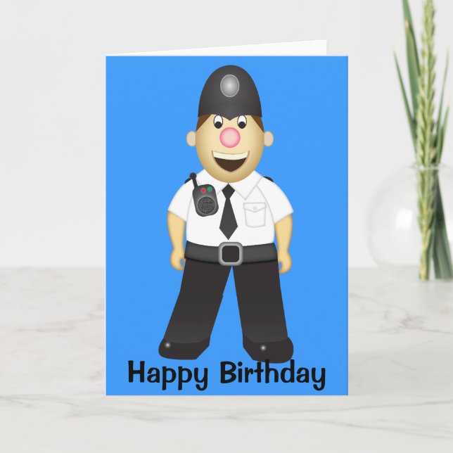 Tarjeta Policía Personalizado Cute (Anverso)