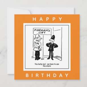 Tarjeta Policía y bombero - Personalizado del elevador de