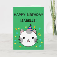 Polka Dot Cat | Feliz Cumpleaños Doblado