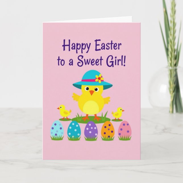 Tarjeta Polka Dot Springtime Scene Card (Anverso)