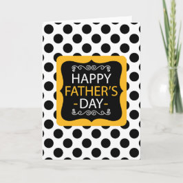 Tarjeta Polka Dots Happy Fathers Day
