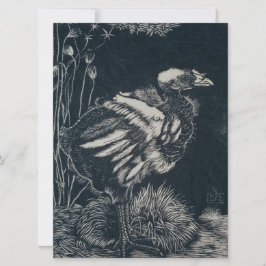 Tarjeta Pollito emergiendo de su nido (por Jan Mankes)