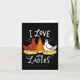 Tarjeta Pollitos De Gallina Huevos Regalo Divertido Granje