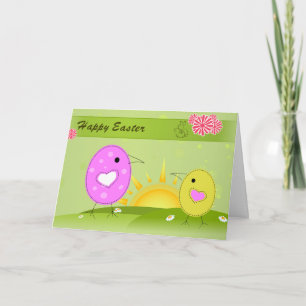 Tarjeta Pollitos de Pascua