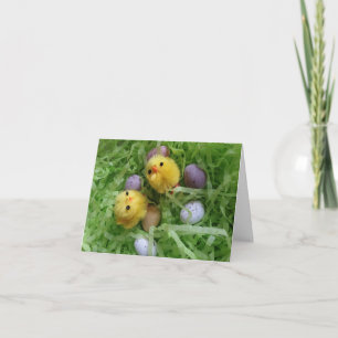 Tarjeta Pollitos y Huevos