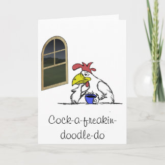 Tarjeta Pollo cansado