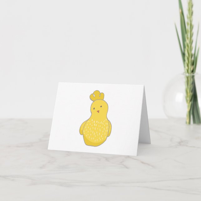 Tarjeta Pollo de Pascua personalizado BLANK (Anverso)