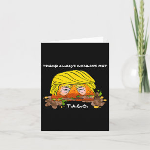 Tarjeta Pollo de Taco Trade Chicken T.a.c.o Trump Siempre