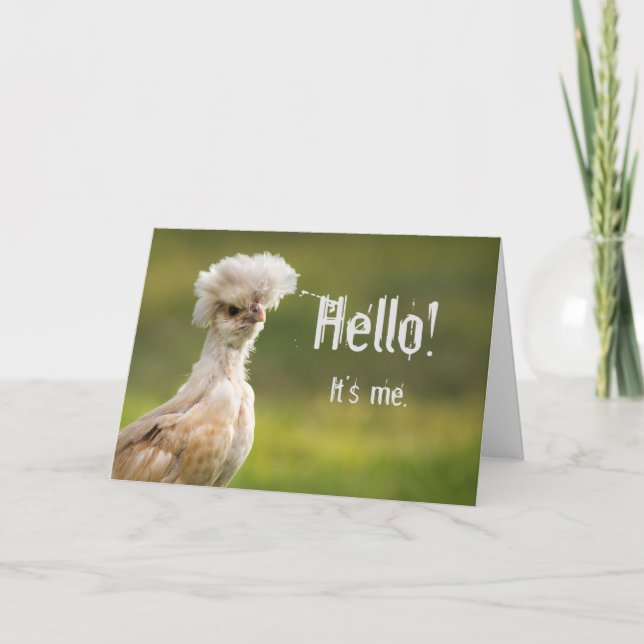Tarjeta Pollo divertido (Anverso)
