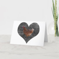 Pollo en forma de corazón