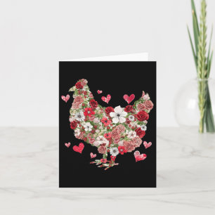 Tarjeta Pollo Floral del Día de San Valentín - Hombres del