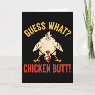 Tarjeta Pollo, Granja descarada se ríe Adivina qué pollo p