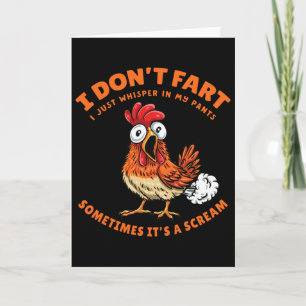 Tarjeta Pollo No Se Hace Pedorretas Solo Susurra En Mis Pa