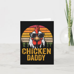 Tarjeta Pollo Papá Gallo Vintage Para Papá Granjero Padre